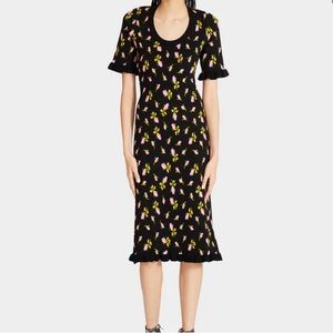 Betsey Johnson Pink Glo Floral Print Dress Women’s XS/S *NWT*